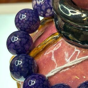 Enhanced Dragon Vein Agate 14mm Size 6.5